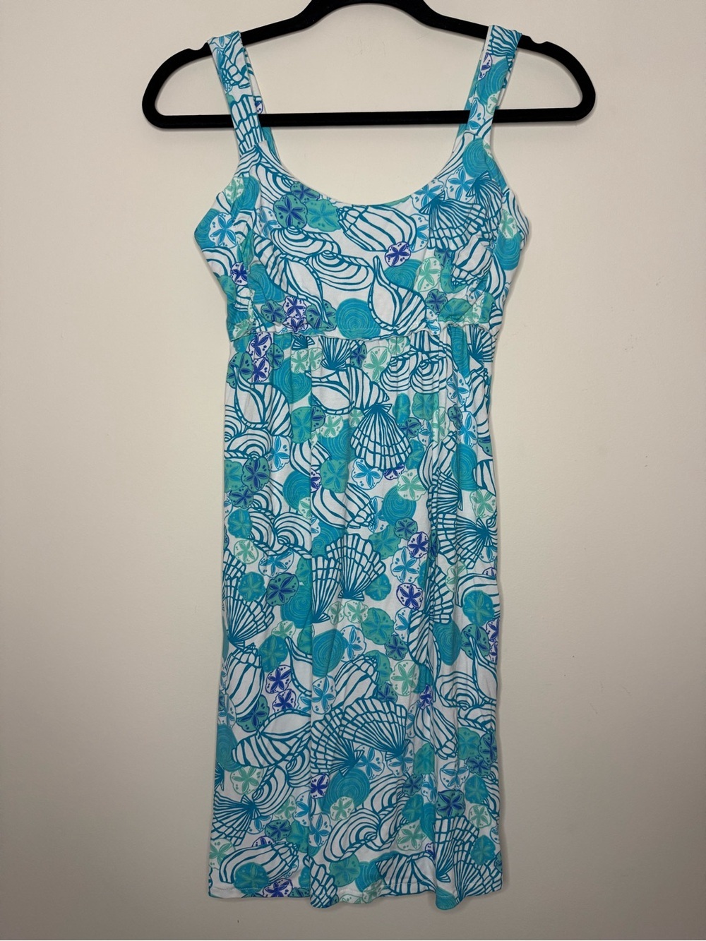 FRESH PRODUCE Made in USA Beachy Y2K Sirencore Mermaid Scallop Clam Floral Dress